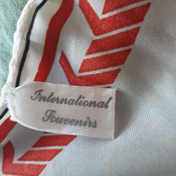 Vintage Dick Holthaus Collection D'Avion Square Flight Attendant Design Scarf - Picture 11 of 12